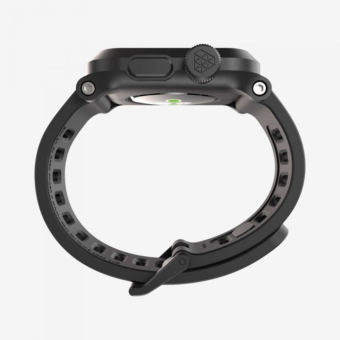 Чехол-ремешок для Apple Watch - LunaTik EPIK 2 черный поликарбонат + черный силиконовый ремешок Чехол-ремешок для Apple Watch - LunaTik EPIK 2 черный поликарбонат + черный силиконовый ремешок