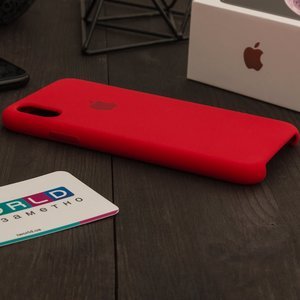 Силіконовий червоний чохол для iPhone X