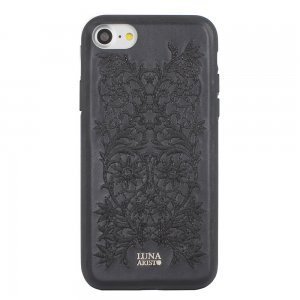 Кожаный чехол Luna Aristo Bess черный для iPhone 7 Plus/8 Plus