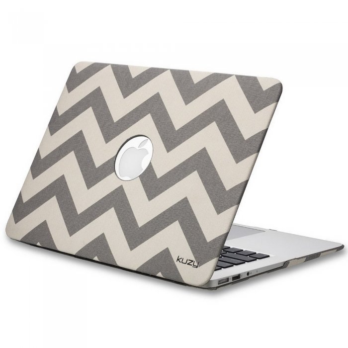 Чохол-накладка Apple MacBook Air 13" - Kuzy Hard Case сірий Chevron