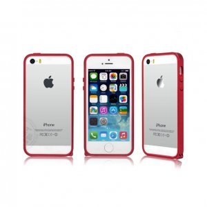 Чехол-бампер для Apple iPhone 5/5S - Kindtoy красный