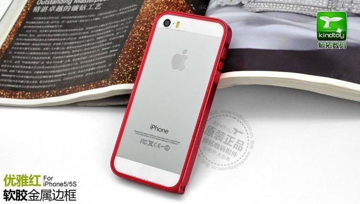 Чехол-бампер для Apple iPhone 5/5S - Kindtoy красный Чехол-бампер для Apple iPhone 5/5S - Kindtoy красный