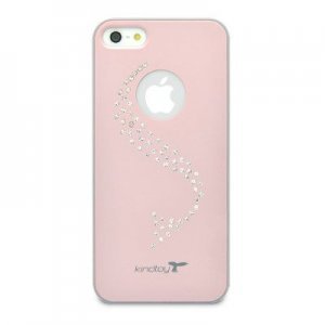 Чехол-накладка для Apple iPhone 5/5S - Kindtoy Swarovski Wave розовый