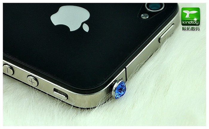 Заглушка для разъема 3,5 мм - Kindtoy Diamond синяя