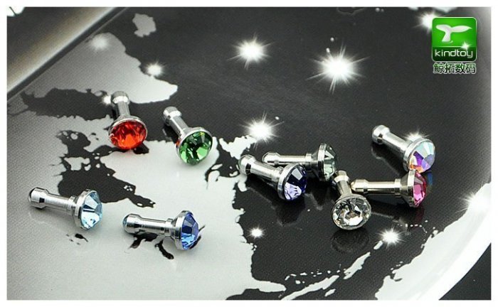 Заглушка для роз'єму 3,5 мм - Kindtoy Diamond червона