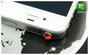Заглушка для роз'єму 3,5 мм - Kindtoy Diamond червона