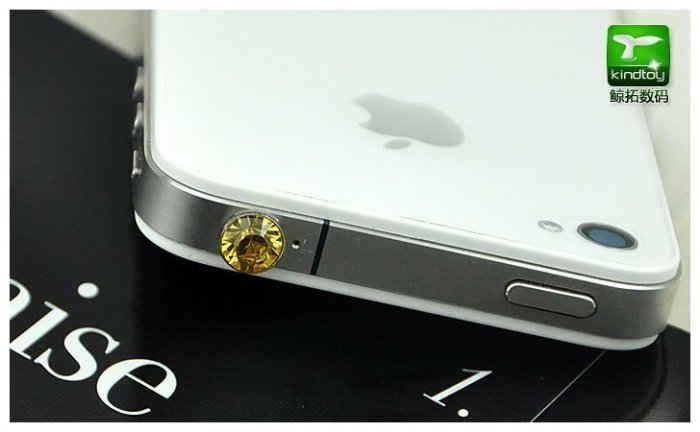 Заглушка для разъема 3,5 мм - Kindtoy Diamond желтая