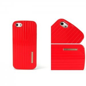 Чехол-накладка для Apple iPhone 5/5S - Luxury Shining Vertical Bar красный