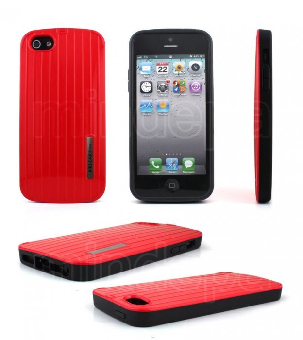 Чехол-накладка для Apple iPhone 5/5S - Luxury Shining Vertical Bar красный Чехол-накладка для Apple iPhone 5/5S - Luxury Shining Vertical Bar красный