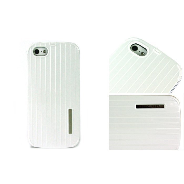 Чехол-накладка для Apple iPhone 5/5S - Luxury Shining Vertical Bar белый
