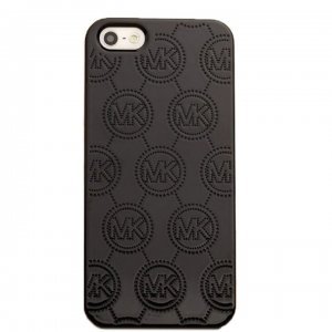 Чехол с рисунком Michael Kors Design Fashion Monogram черный для iPhone 5/5S/SE