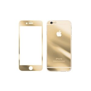 Защитное стекло для Apple iPhone 6 - зеркальное, золотистое