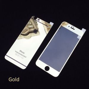 Защитное стекло для Apple iPhone 6 - зеркальное, золотистое