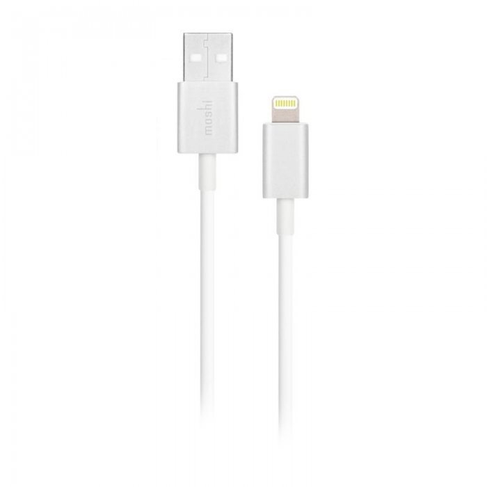 Кабель Lightning для Apple iPhone/iPad/iPod - Moshi Lightning to USB 1м белый