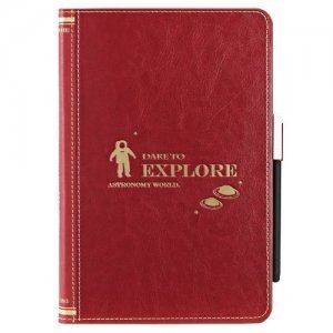 Чехол-книжка для Apple iPad mini 3/iPad mini 2/iPad mini - Ozaki O!coat Wisdom Аstronomy Book красный