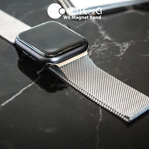 Ремешок Coteetci W6 серебристый для Apple Watch 42/44/45/49 мм