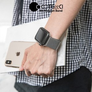 Ремешок Coteetci W6 серебристый для Apple Watch 38/40/41 мм