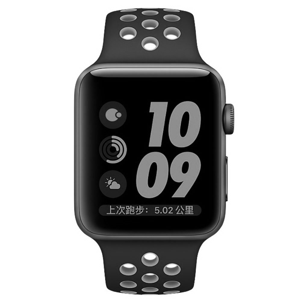 Ремінець Coteetci W12 сірий + чорний для Apple Watch 38/40/41 мм