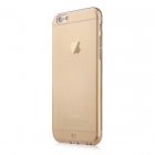 Полупрозрачный чехол Baseus Simple золотой для iPhone 6/6S