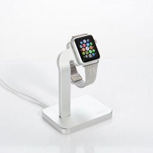 Док-станция для Apple Watch - Coteetci Base4 серебристая