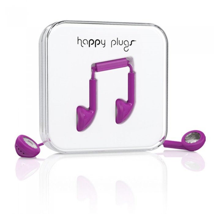 Наушники Happy Plugs Earbud фиолетовые