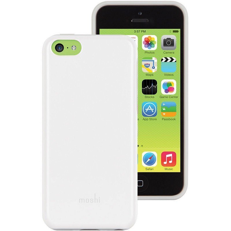 Пластиковый чехол Moshi iGlaze Remix белый для iPhone 5C