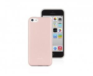Пластиковый чехол Moshi iGlaze Remix розовый + белый для iPhone 5C