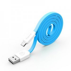 Кабель Micro-USB - Baseus String 1м, синий + белый
