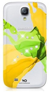 Чехол-накладка для Samsung Galaxy S4 - White Diamonds Liquids желтый