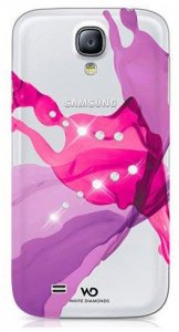 Чохол-накладка для Samsung Galaxy S4 - White Diamonds Liquids рожевий