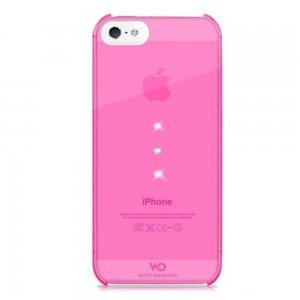 Чехол-накладка для Apple iPhone 5S/5 - White Diamonds Trinity розовый