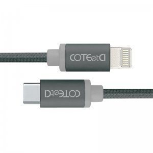 Кабель COTEetCI M38 Type-C to Lightning Cable 1.2м, черный