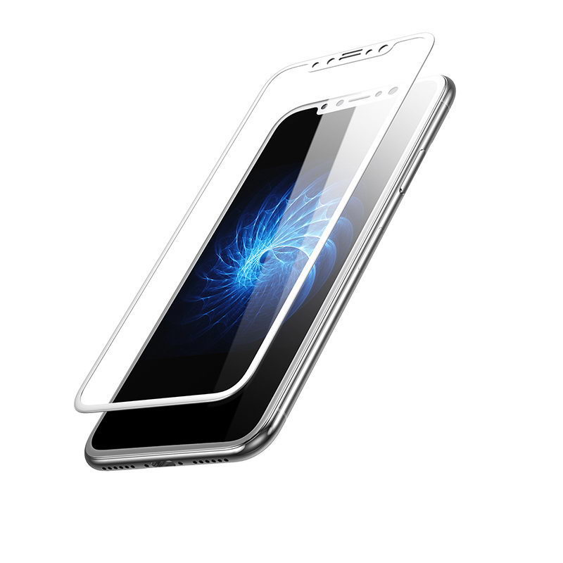 Защитное стекло COTEetCI 4D Full-Screen белое для iPhone X/XS/11 Pro