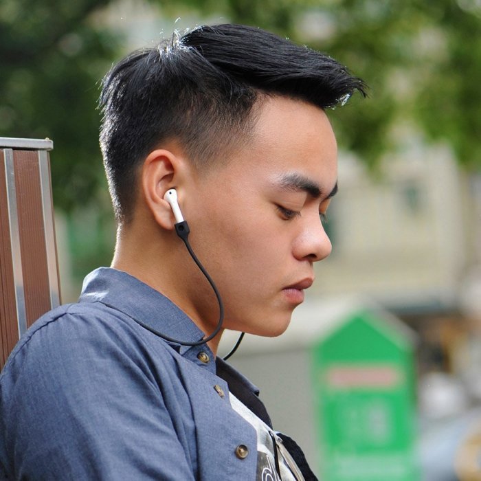Держатель для наушников Coteetci Airpods Avoid Accidental Loss Line черный