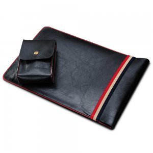 Чехол (карман) Coteetci Leather Bag для ноутбуков и планшетов диагональю 11" черный