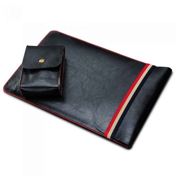 Чехол (карман) Coteetci Leather Bag для ноутбуков диагональю 13" черный