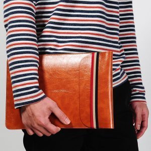 Чехол (карман) Coteetci Leather Bag для ноутбуков и планшетов диагональю 11" коричневый