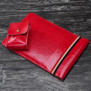 Чехол (карман) Coteetci Leather Bag для ноутбуков и планшетов диагональю 11" красный