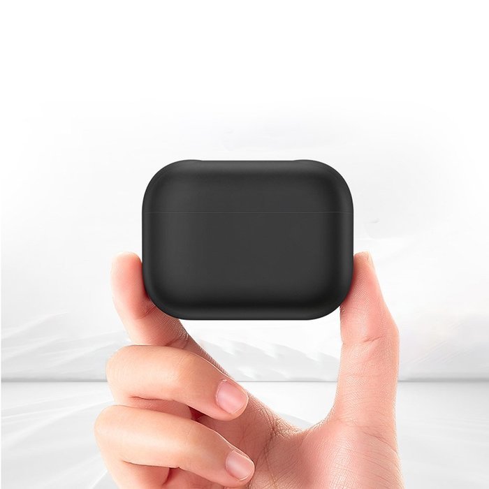 Силиконовый чехол COTEetCI Liquid черный для Airpods Pro