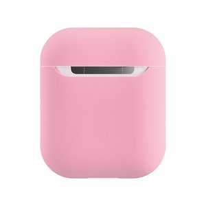 Силиконовый чехол Coteetci Liquid розовый для Apple AirPods