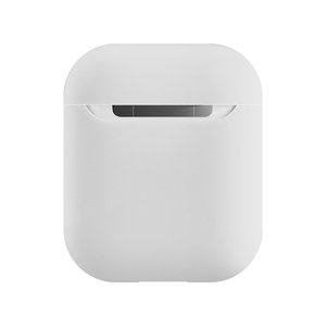 Силиконовый чехол Coteetci Liquid белый для Apple AirPods