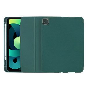 Чехол-книжка COTEetCI Liquid Silicone Pen Slot зелёный для iPad Air 4