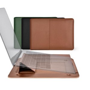 Чехол-карман COTEetCI Multifunction Leather Liner Bag зелёная для Macbook Pro/Air 13