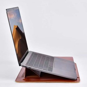 Чехол-карман COTEetCI Multifunction Leather Liner Bag зелёная для Macbook Pro/Air 13