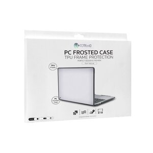 Защитный чехол COTEetCI Protective Shell прозрачный + черный для MacBook Air 13" (A1932/A2179/A2337) 2020 (11002-BTT)