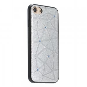 Чохол зі стразами Coteetci Star сріблястий для iPhone 8/7/SE 2020