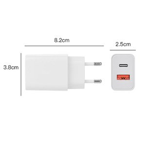 Сетевое зарядное устройство COTEetCI Smart Charger PD 20W QC3.0 (USB-A&Type-C) белое