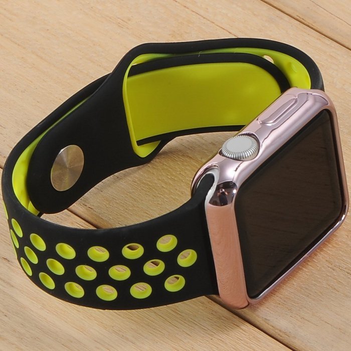 Силіконовий чохол Coteetci рожевий для Apple Watch 3/2 42мм