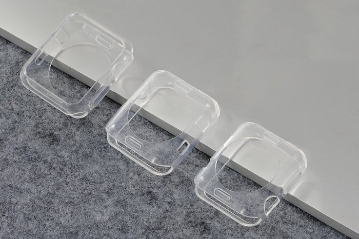 Силіконовий чохол Coteetci прозорий для Apple Watch 3/2 42мм