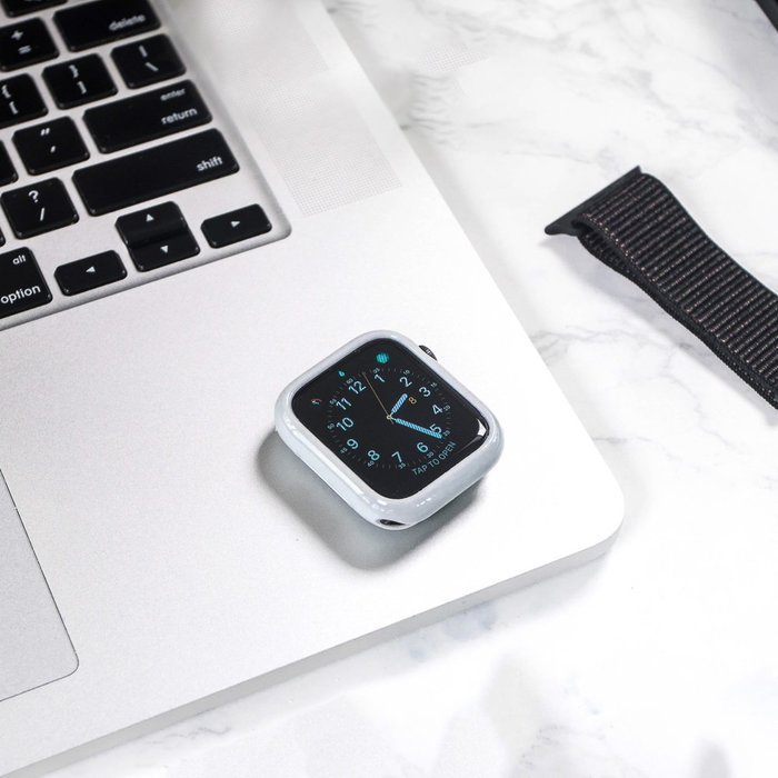 Силіконовий чохол Coteetci TPU Case сірий для Apple Watch 4/5/6/SE 40mm Силіконовий чохол Coteetci TPU Case сірий для Apple Watch 4/5/6/SE 40mm